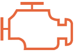 Orange engine icon Orange engine icon